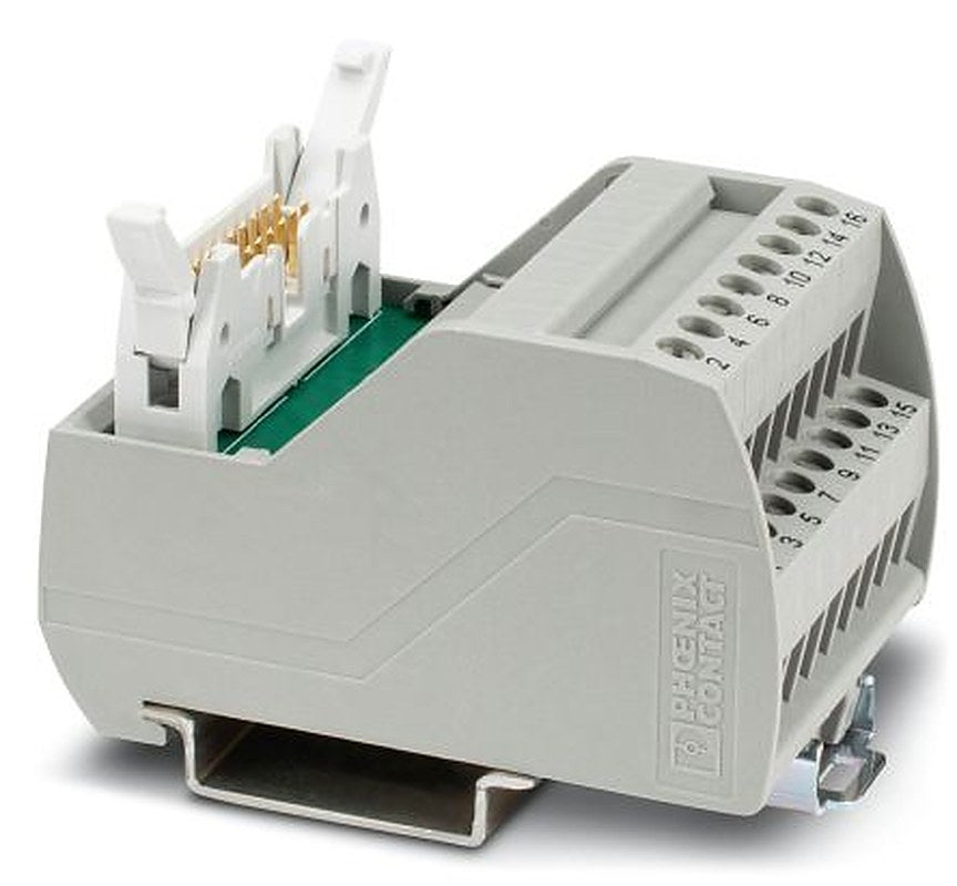 Phoenix Contact 16-Contact Male Interface Module, Flat Ribbon Cable Connector, DIN Rail, 1A