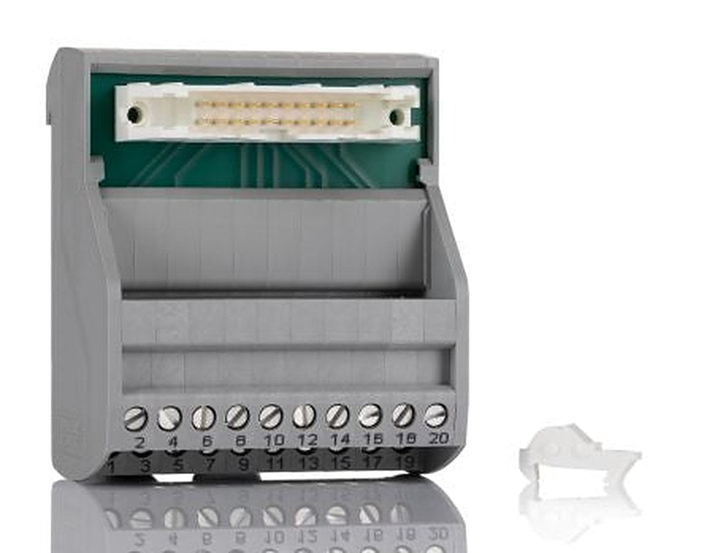 Phoenix Contact VIP-2 Series 20-Contact Male Interface Module, Flat Ribbon Cable Connector, DIN Rail, 1A