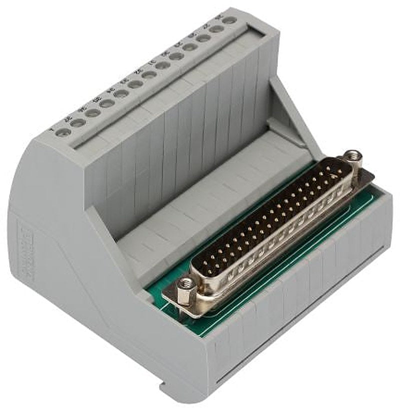 Phoenix Contact VIP-3 Series 37-Contact Male Interface Module, D-Sub Connector, DIN Rail, 2A