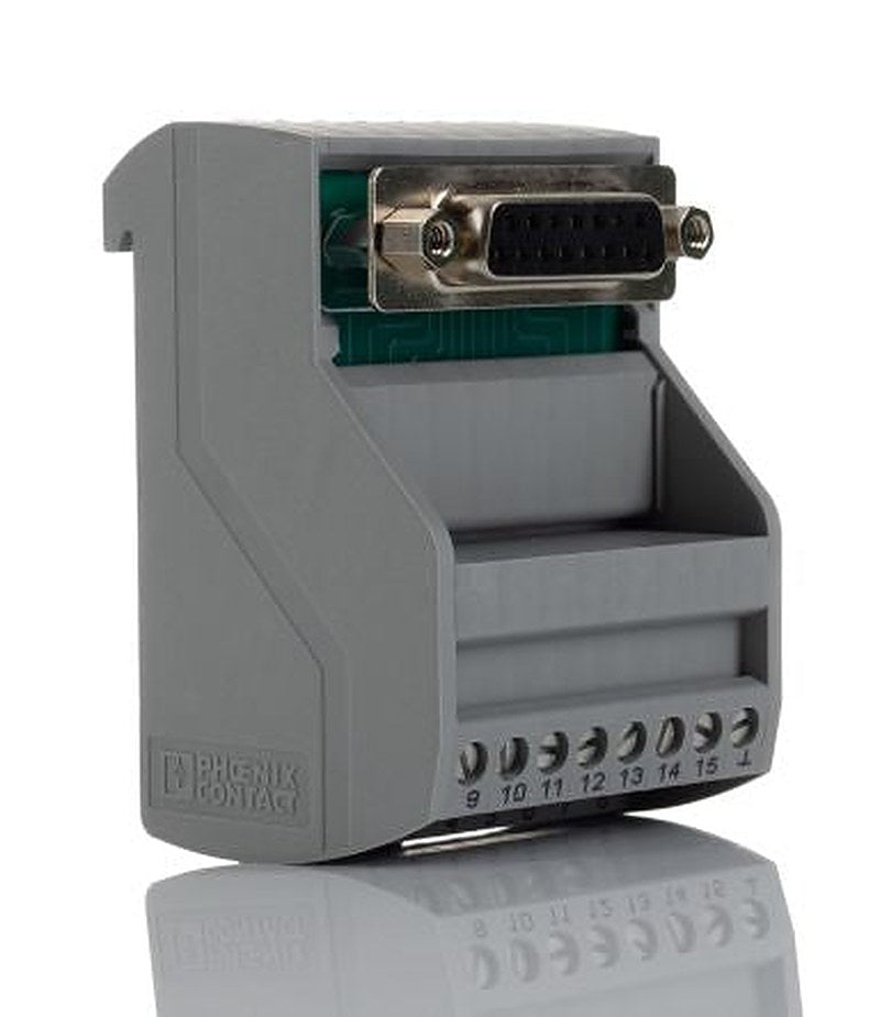 Phoenix Contact 15-Contact Female Interface Module, D-Sub Connector, DIN Rail, 2A