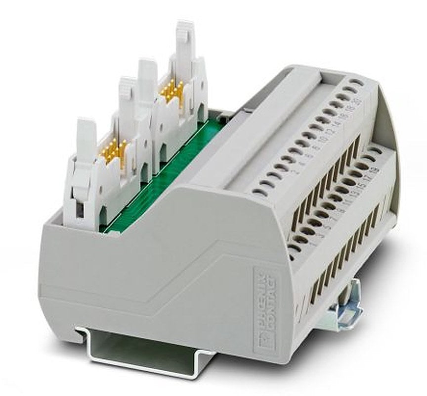 Phoenix Contact 14-Contact Male Interface Module, IDC, FLK Connector, DIN Rail, 1A