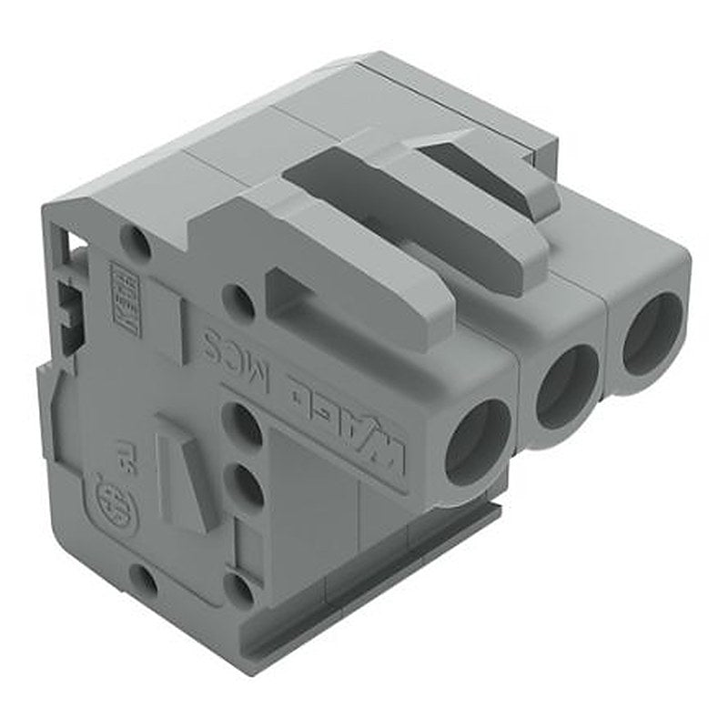 WAGO 232 Series Snap-in Pluggable Connector Female Cage Clamp, 3-Pole, 14A, 3-Way