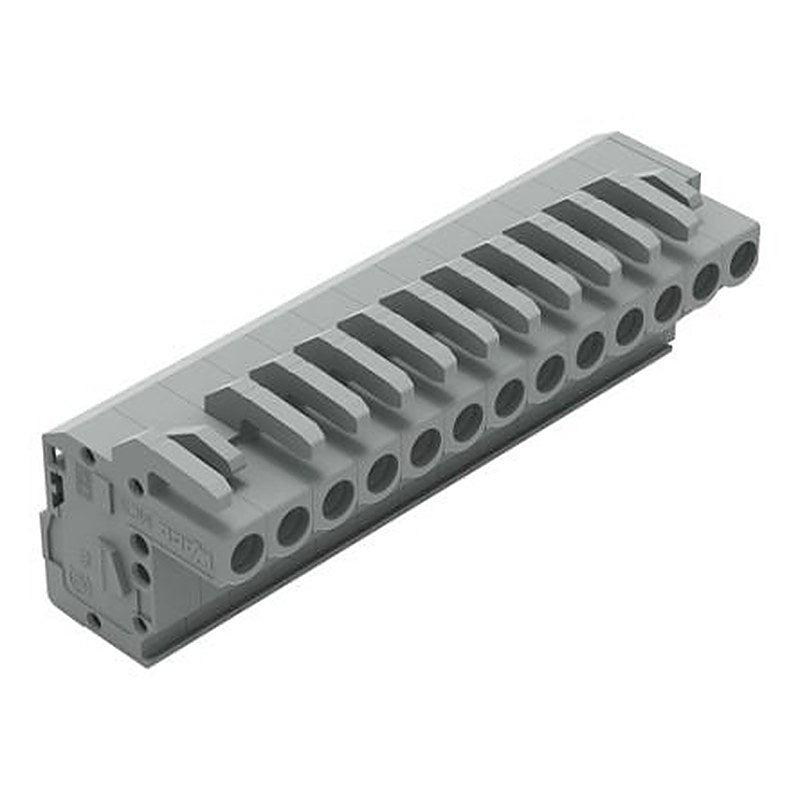 WAGO 232 Series Snap-in Connector Female Cage Clamp, 13-Pole, 14A, 13-Way