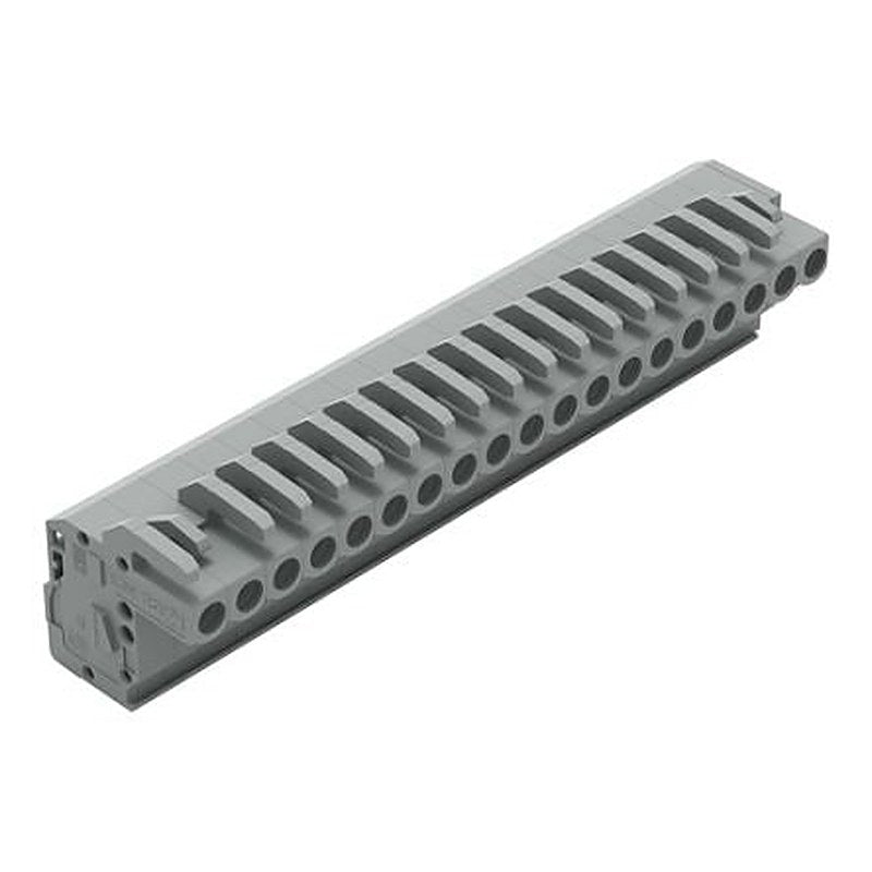 WAGO 232 Series Snap-in Connector Female Cage Clamp, 19-Pole, 14A, 19-Way