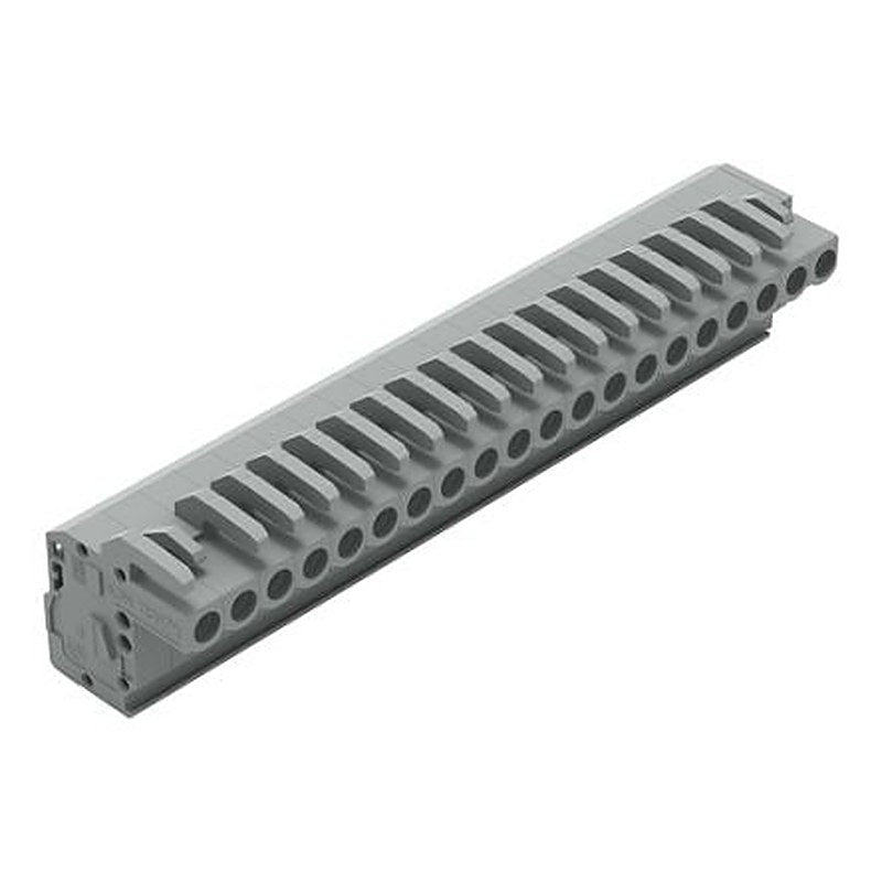 WAGO 232 Series Snap-in Pluggable Connector Female, 20-Pole, 14A, 20-Way