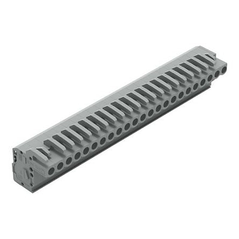 WAGO 232 Series Snap-in Pluggable Connector Female Cage Clamp, 23-Pole, 14A, 23-Way