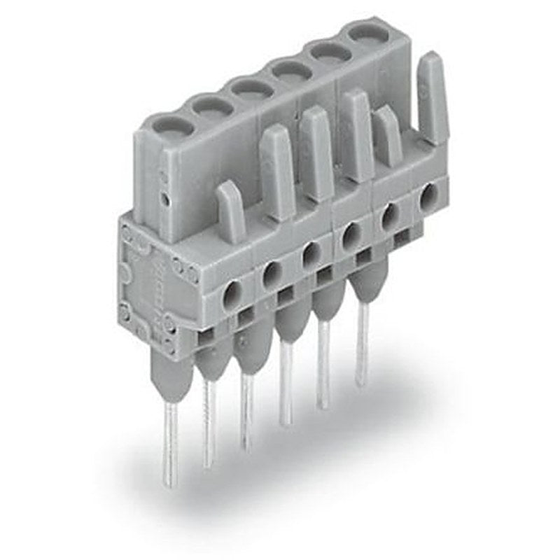WAGO 232 Series Straight PCB PCB Header, 3-Contact, 1 Row, 5 mm Pitch Solder