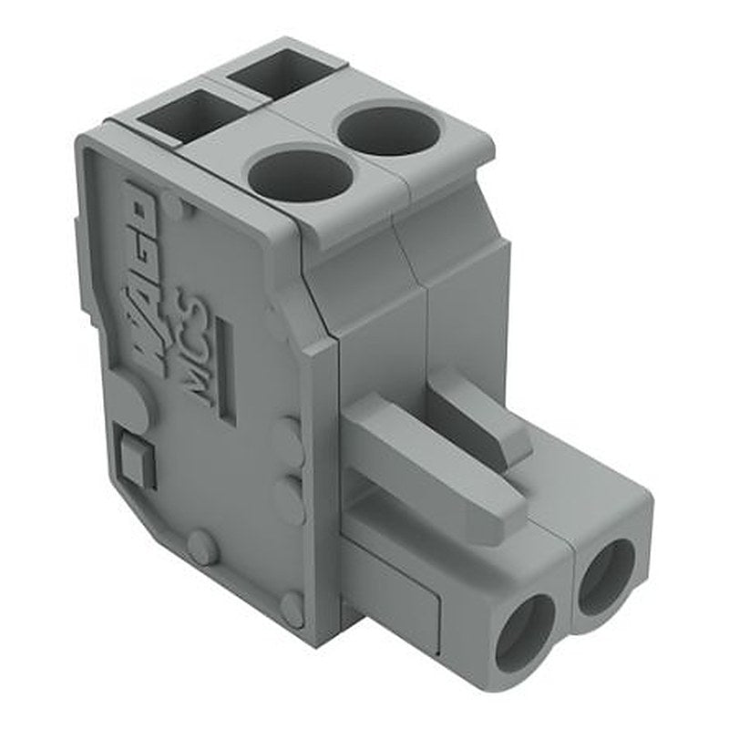 WAGO 232 Series Snap-in Pluggable Connector Female Cage Clamp, 2-Pole, 14A, 2-Way
