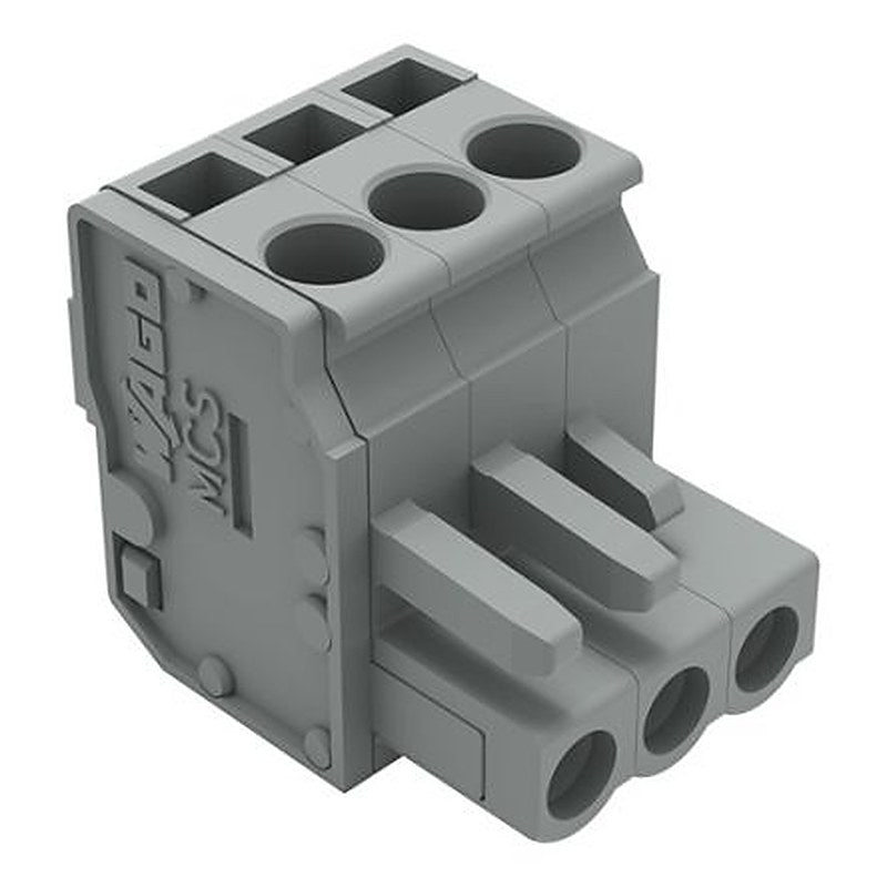 WAGO 232 Series Snap-in Connector Female Cage Clamp, 3-Pole, 14A, 3-Way