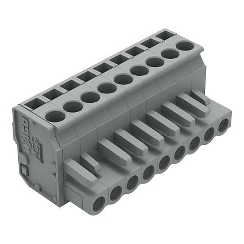 WAGO 232 Series Snap-in Connector Female Cage Clamp, 9-Pole, 14A, 9-Way