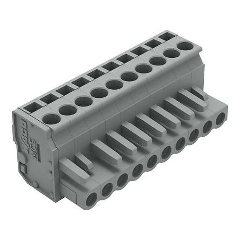 WAGO 232 Series Pluggable Connector Female Cage Clamp, 10-Pole, 14A, 10-Way