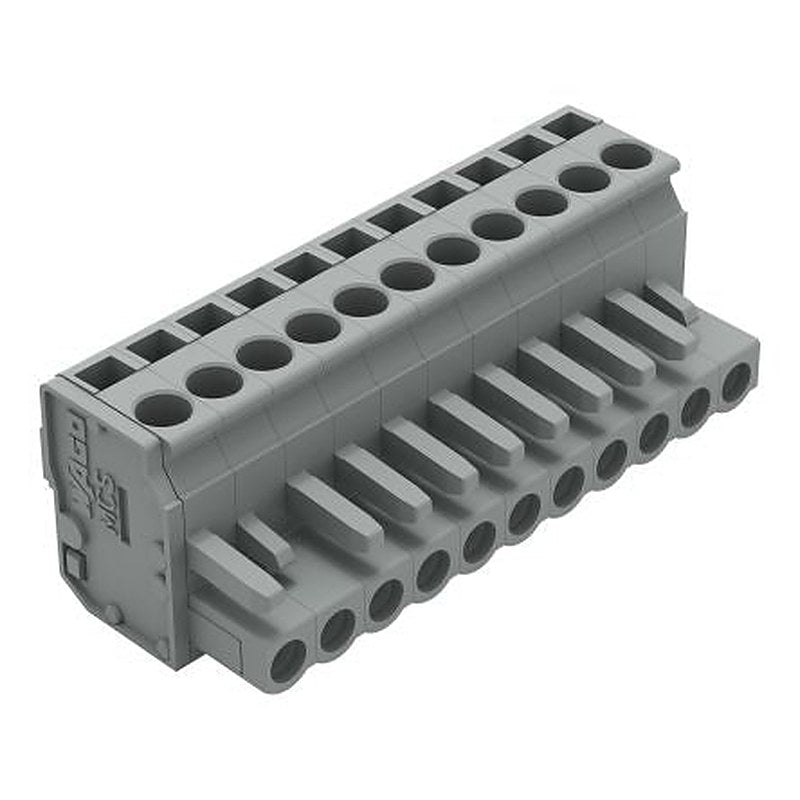 WAGO 232 Series Snap-in Pluggable Connector Female Cage Clamp, 11-Pole, 14A, 11-Way