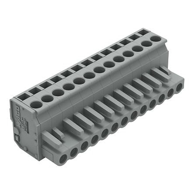 WAGO 232 Series Pluggable Connector Female Cage Clamp, 13-Pole, 14A, 13-Way