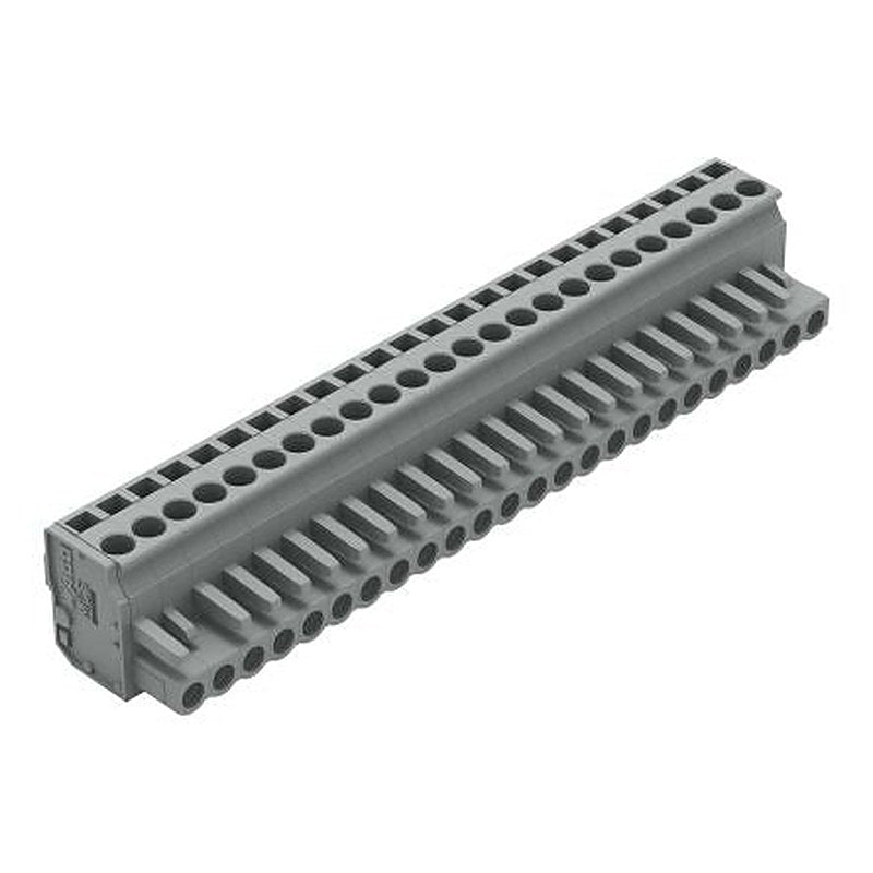 WAGO 232 Series Snap-in Connector Female Cage Clamp, 24-Pole, 14A, 24-Way