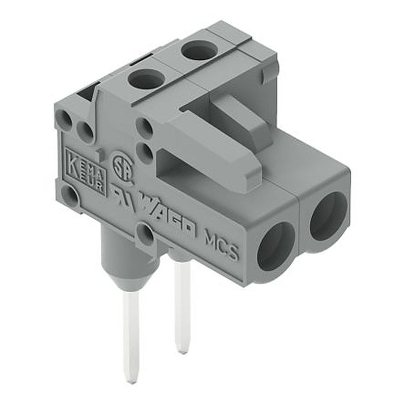 WAGO 232 Series Angled PCB PCB Connector, 2-Contact, 1 Row, 5 mm Pitch Solder