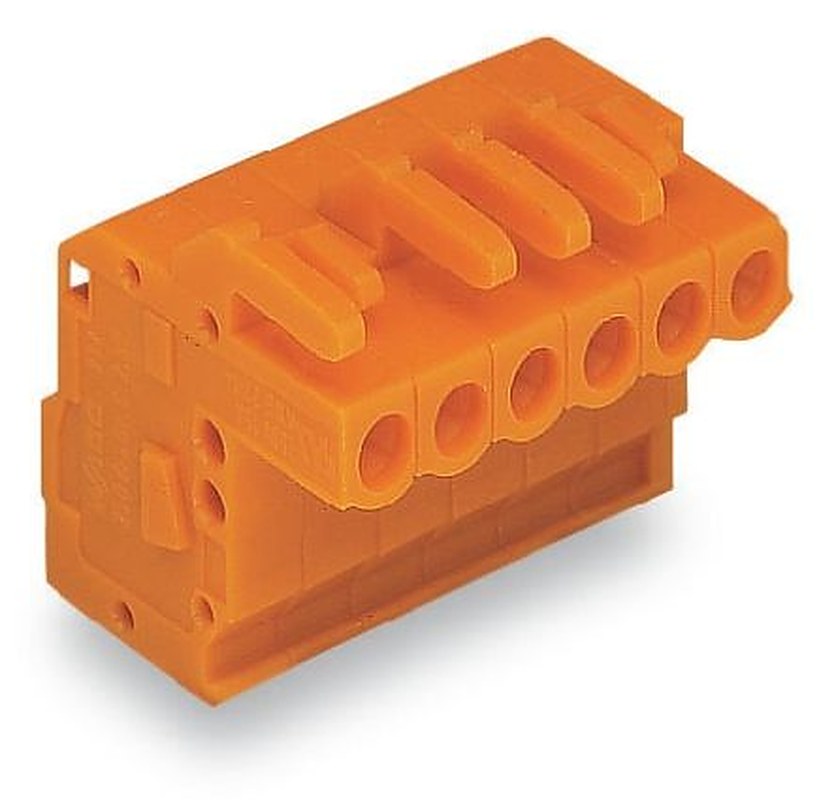 WAGO 232 Series Snap-in Pluggable Connector Female Cage Clamp, 10-Pole, 14A, 10-Way