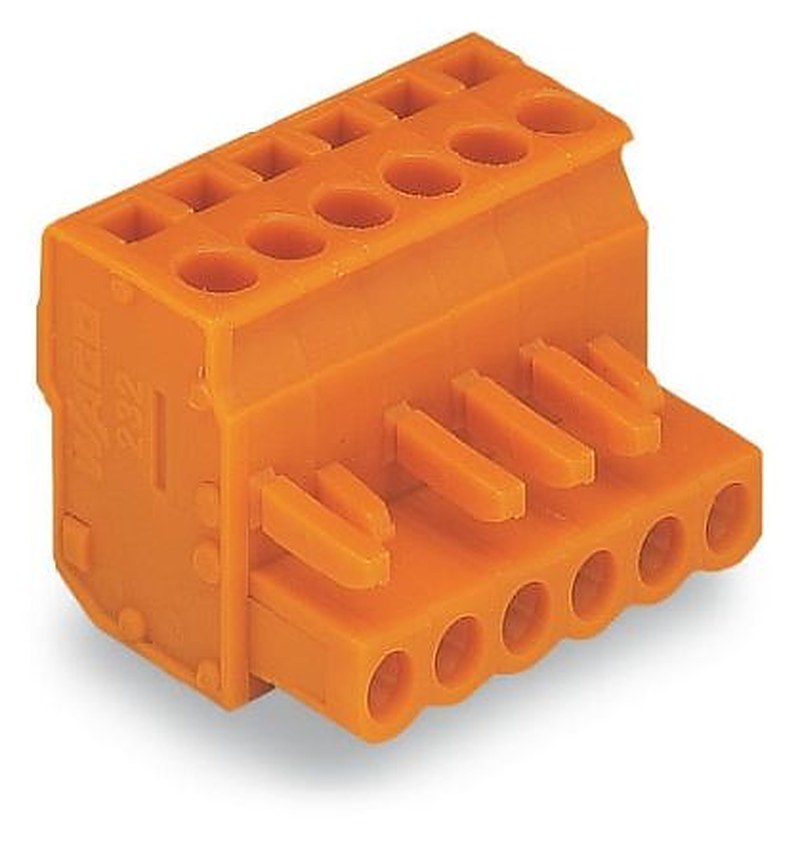 WAGO 232 Series Pluggable Connector Female Cage Clamp, 16-Pole, 14A, 16-Way