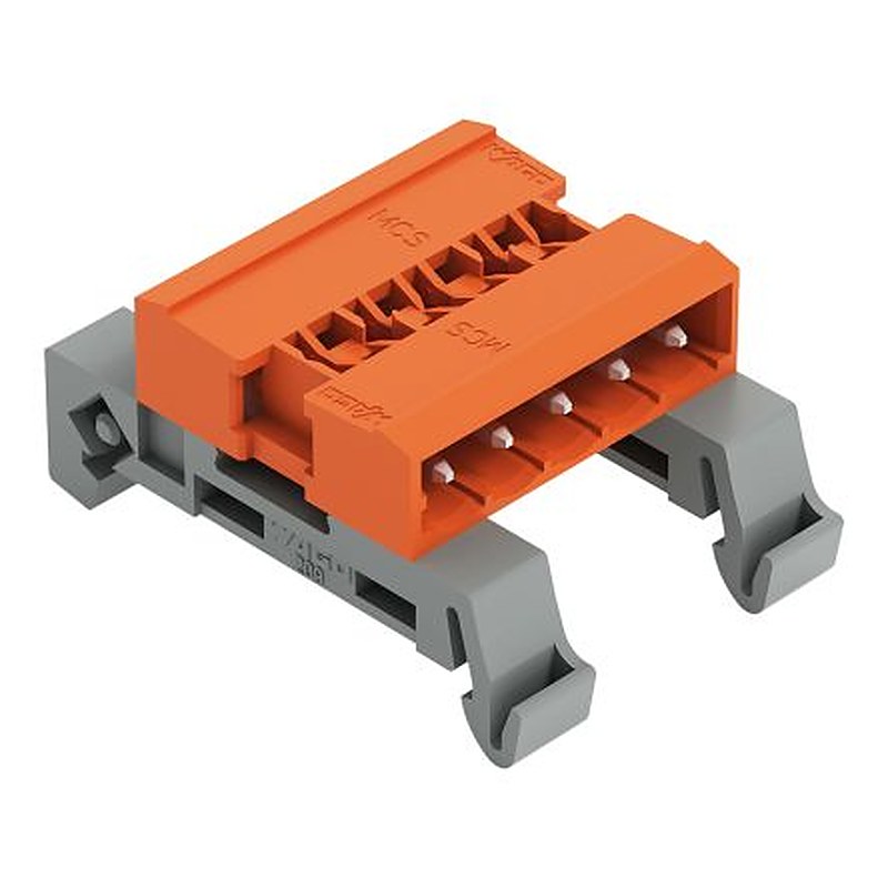 WAGO 232 Series Pluggable Terminal Block, 5-Contact, 5.08 mm Pitch, 1 Row, 232-535/007-000