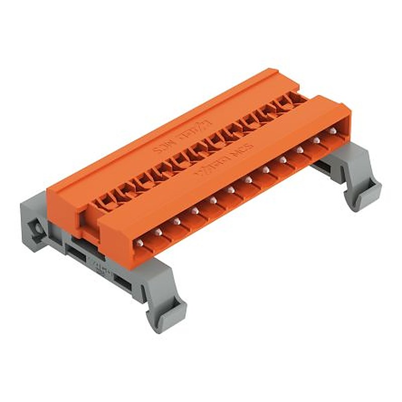 WAGO 232 Series Pluggable Terminal Block, 12-Contact, 5.08 mm Pitch, 1 Row, 232-542/007-000