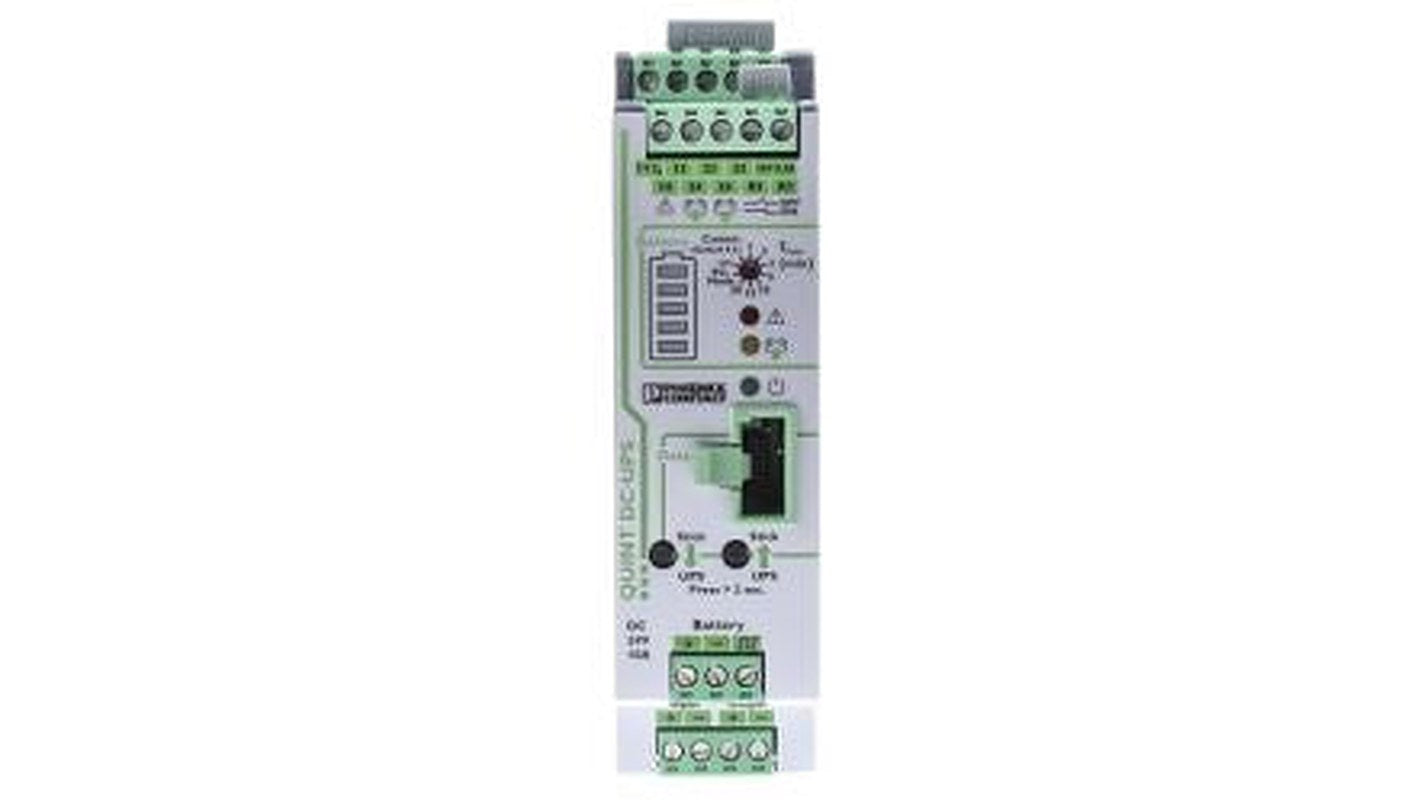 Phoenix Contact 24V dc Input DIN Rail Uninterruptible power supply, QUINT-UPS 240 W QUINT-UPS/ 24DC/ 24DC/10