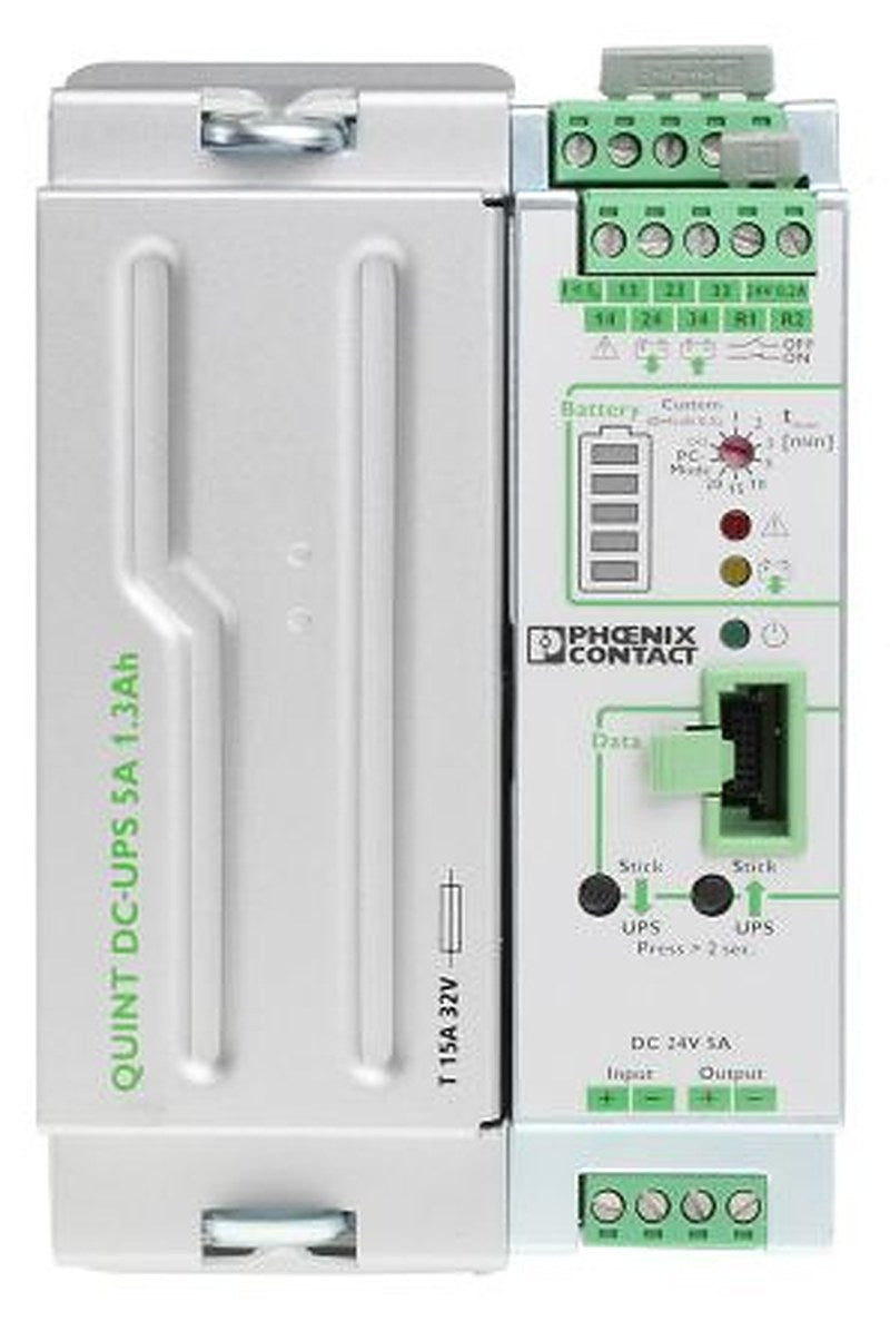 Phoenix Contact 18V dc, 30 V dc Input DIN Rail Uninterruptible power supply, QUINT-UPS 120 W