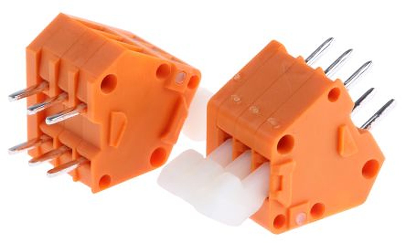 WAGO 233 Series PCB Terminal Block, 2.54 mm Pitch, Through Hole, 2 Row
