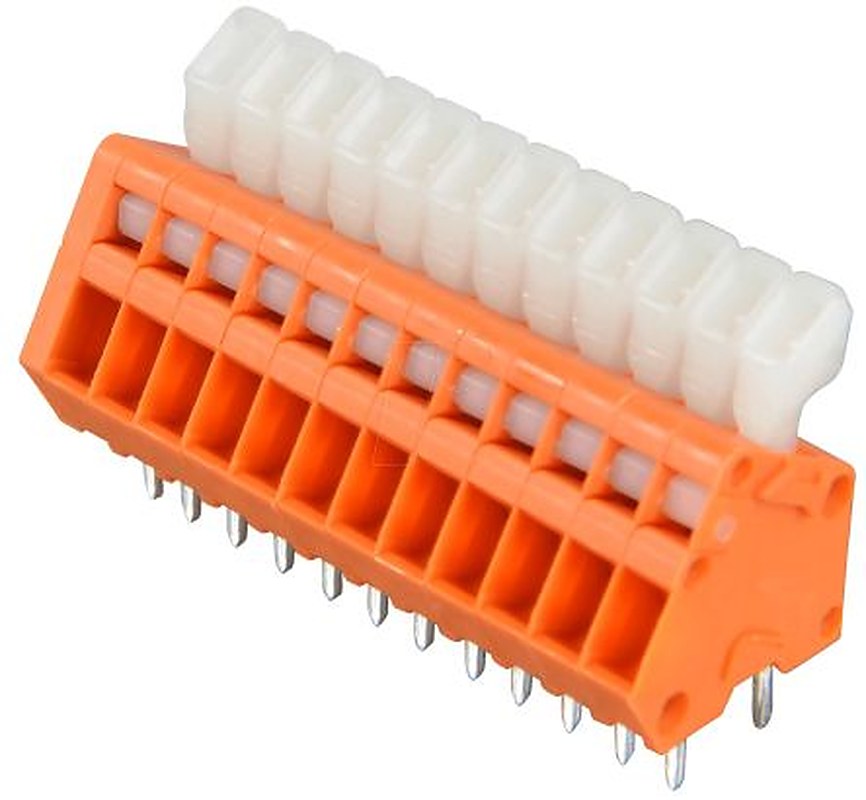 WAGO 233 Series PCB Terminal Block, 12-Contact, 2.54 mm Pitch, Through Hole, 1 Row