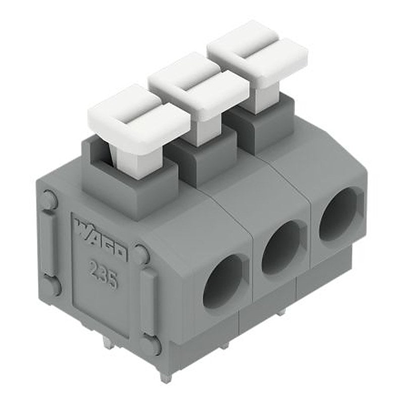 WAGO 235 Series PCB Terminal Block, 3-Contact, 5.08 mm Pitch, 1 Row, 235-403/331-000