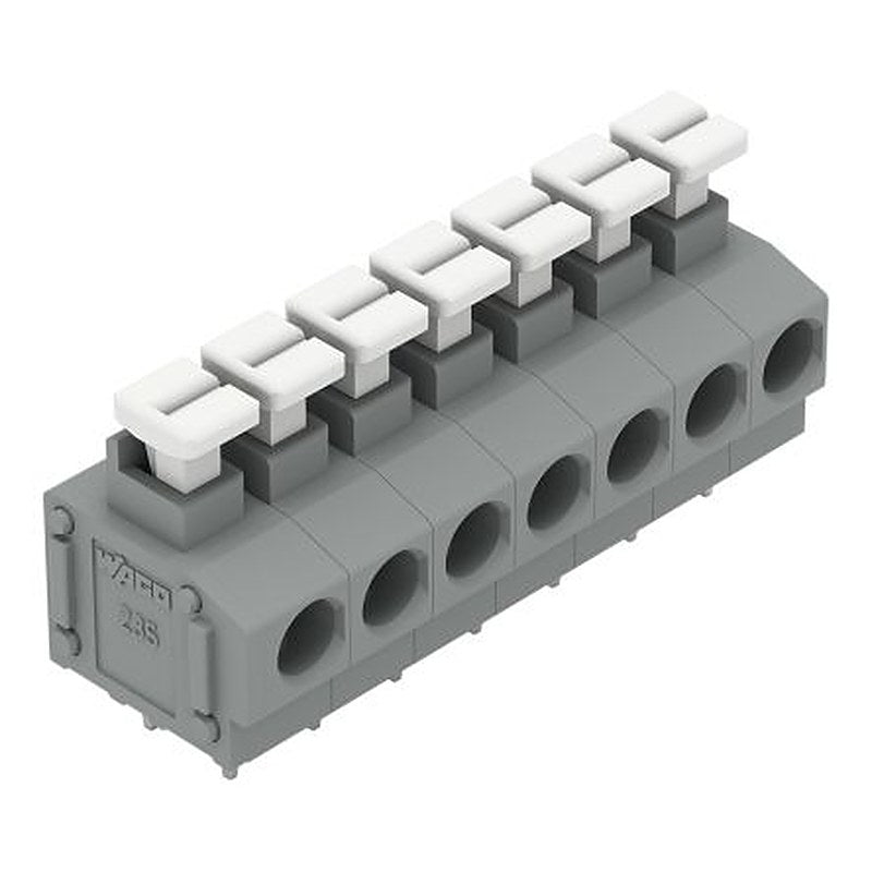 WAGO 235 Series PCB Terminal Block, 7-Contact, 5.08 mm Pitch, 1 Row, 235-407/331-000