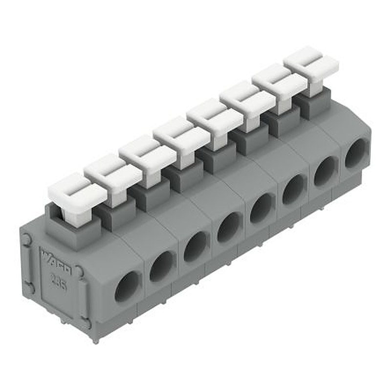 WAGO 235 Series PCB Terminal Block, 8-Contact, 5.08 mm Pitch, 1 Row, 235-408/331-000