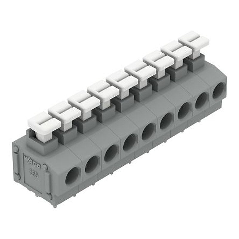 WAGO 235 Series PCB Terminal Block, 9-Contact, 5.08 mm Pitch, 1 Row, 235-409/331-000