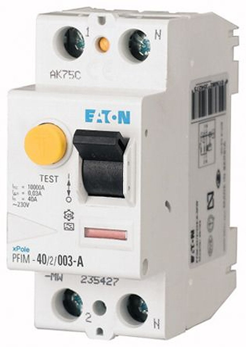Eaton Xboard Series Residual Current Circuit Breaker, 40A, 1-Pole, 100 mA, Type AC, 500 A 230V ac