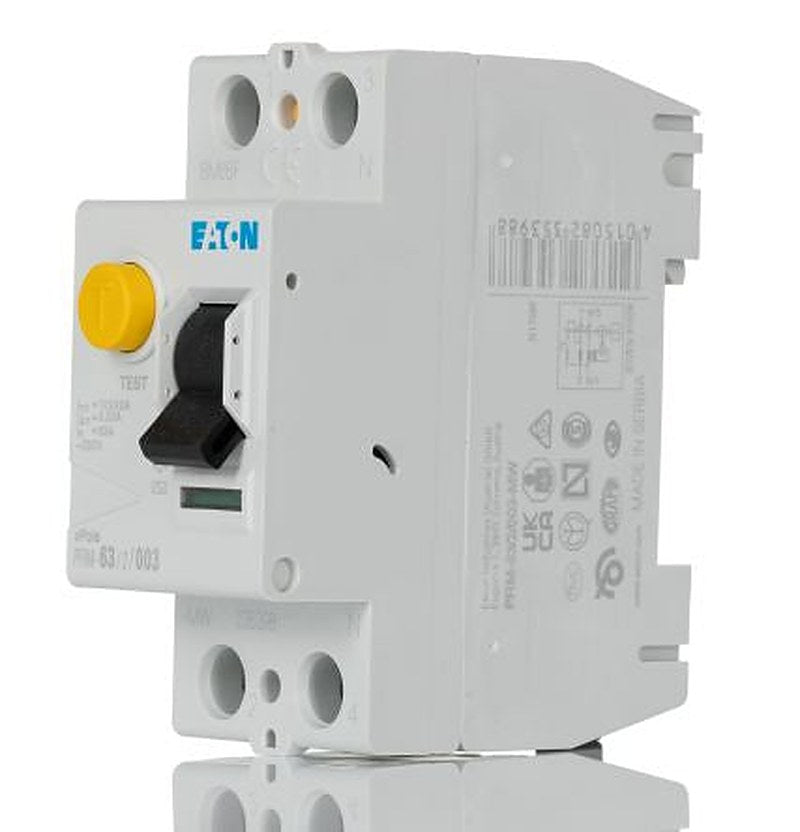Eaton PFIM Series Residual Current Device, 63A, 2-Pole, 30 mA, Type AC, 10 kA 230V, 400 V