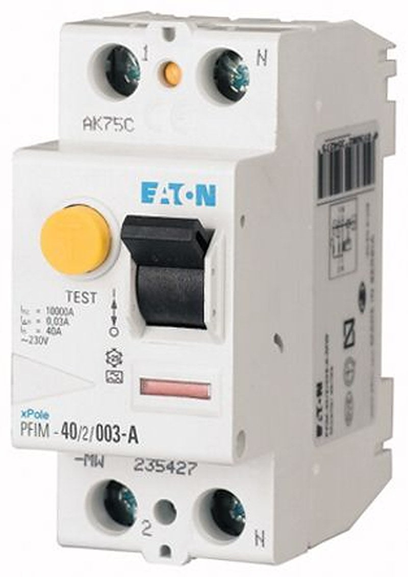 Eaton Xboard Series Residual Current Circuit Breaker, 80A, 1-Pole, 30 mA, Type AC, 500 A 230V, 400 V