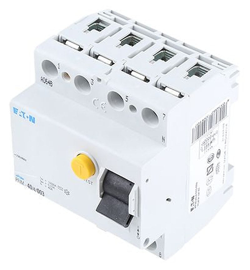 Eaton PFIM Series Residual Current Circuit Breaker, 40A, 3+N-Pole, 30 mA, Type AC, 500 A 230V ac
