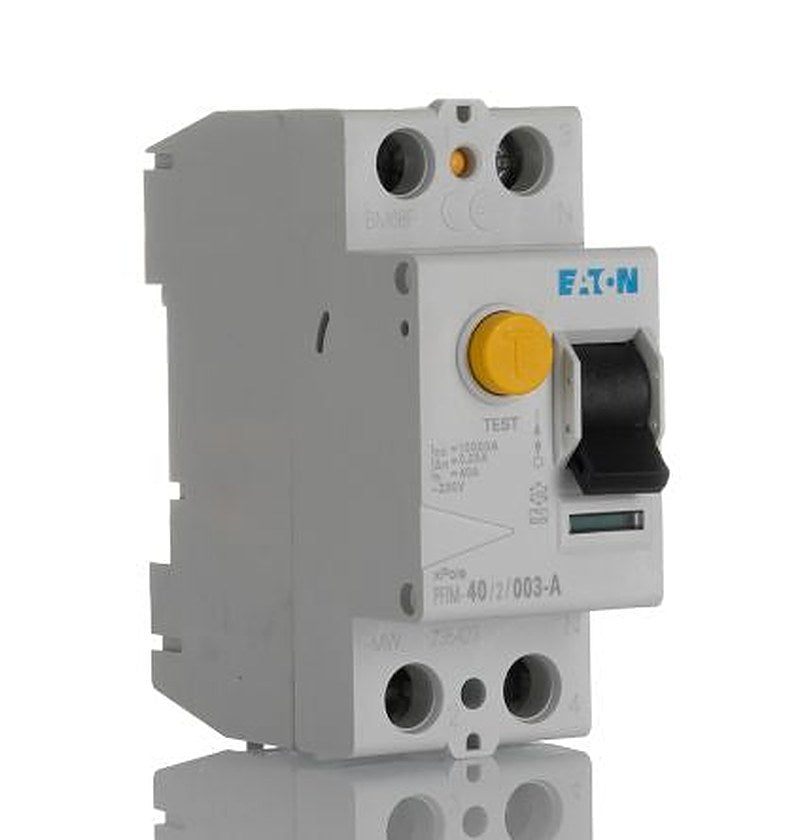Eaton PFIM Series Residual Current Device, 40A, 2-Pole, 30 mA, Type A, 10 kA 230V, 400 V