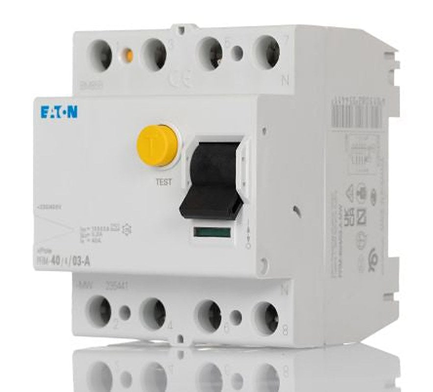 Eaton PFIM Series Residual Current Circuit Breaker, 40A, 4-Pole, 300 mA, Type A, 10 kA 230V, 400 V
