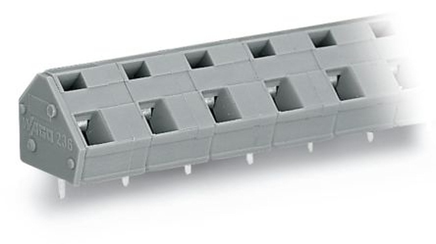 WAGO 236 Series PCB Terminal Block, 3-Contact, 10.16 mm Pitch, Through Hole, 1 Row