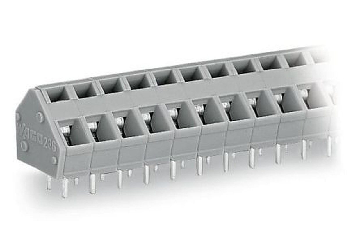 WAGO PCB Terminal Block, 16-Contact, 5.08 mm Pitch, 1 Row, 236-416