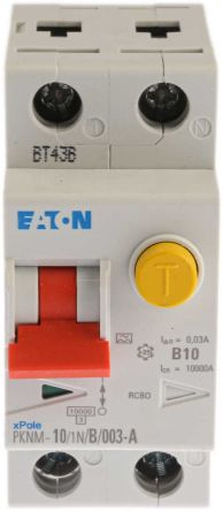 Eaton PKNM Series Residual Current Device, 10A, 2-Pole, 30 mA, Type B, 10 kA 230V ac