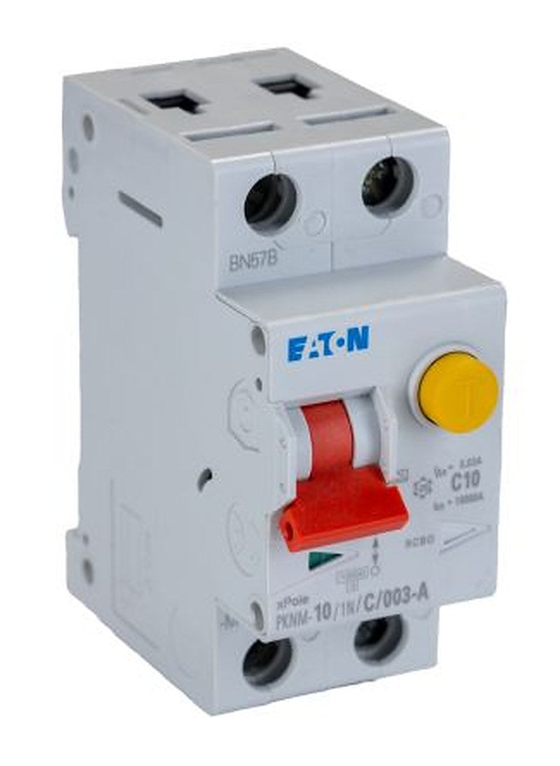 Eaton PKNM Series Residual Current Device, 10A, 2-Pole, 30 mA, Type C, 10 kA 230V ac