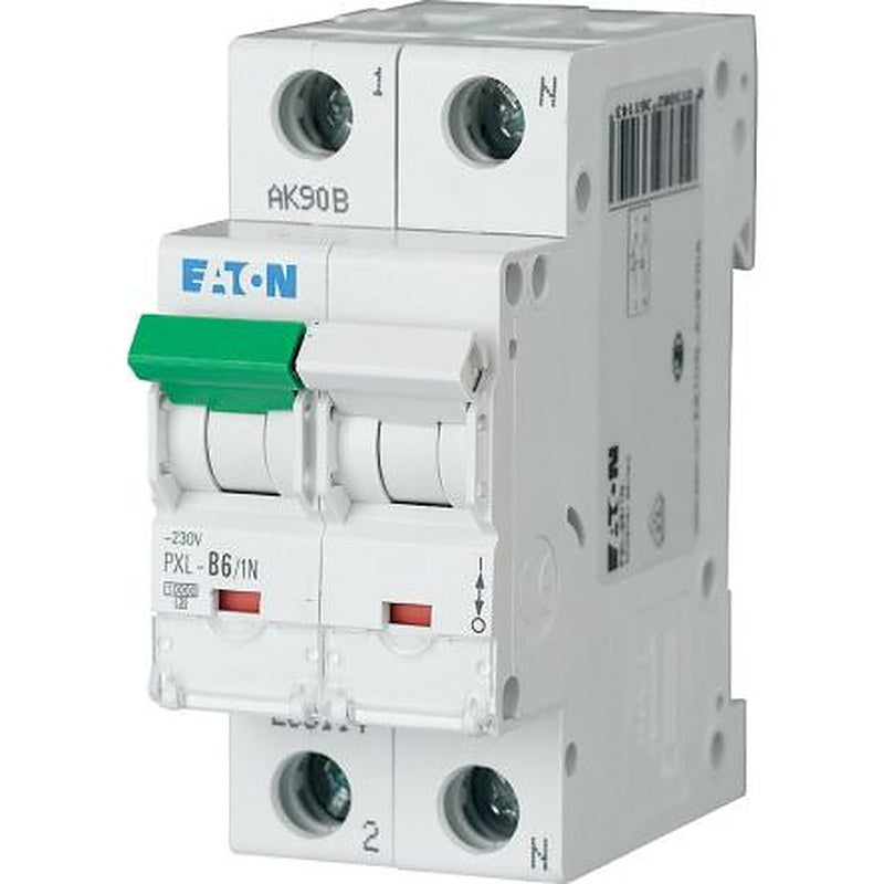 Eaton xPole - PXL PXL Miniature Circuit Breaker, 1-Pole, 6A, Type B, 230V ac AC, 10 kA Breaking Capacity