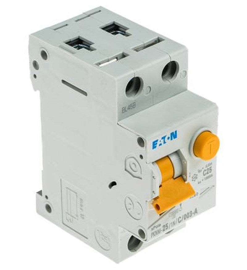 Eaton PKNM Series Residual Current Device, 25A, 2-Pole, 30 mA, Type C, 10 kA 230V ac