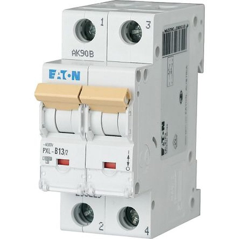 Eaton xPole - PXL PXL Miniature Circuit Breaker, 2-Pole, 13A, Type D, 400V ac AC, 10 kA Breaking Capacity