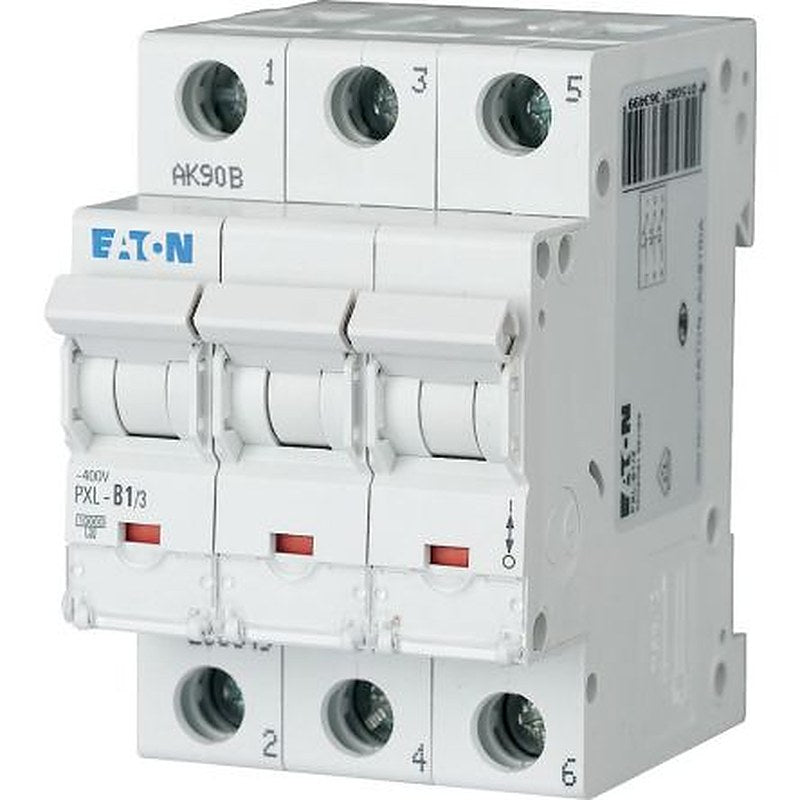 Eaton xPole - PXL PXL Miniature Circuit Breaker, 3-Pole, 1A, Type B, 400V ac AC, 10 kA Breaking Capacity