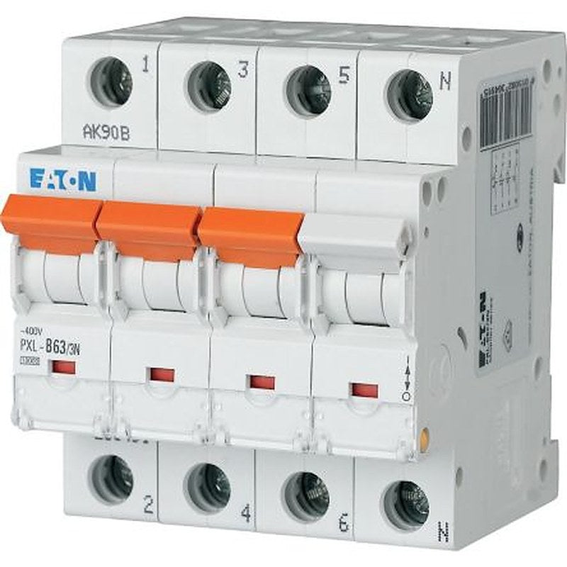 Eaton xPole - PXL PXL Miniature Circuit Breaker, 3-Pole, 63A, Type C, 400V ac AC, 10 kA Breaking Capacity
