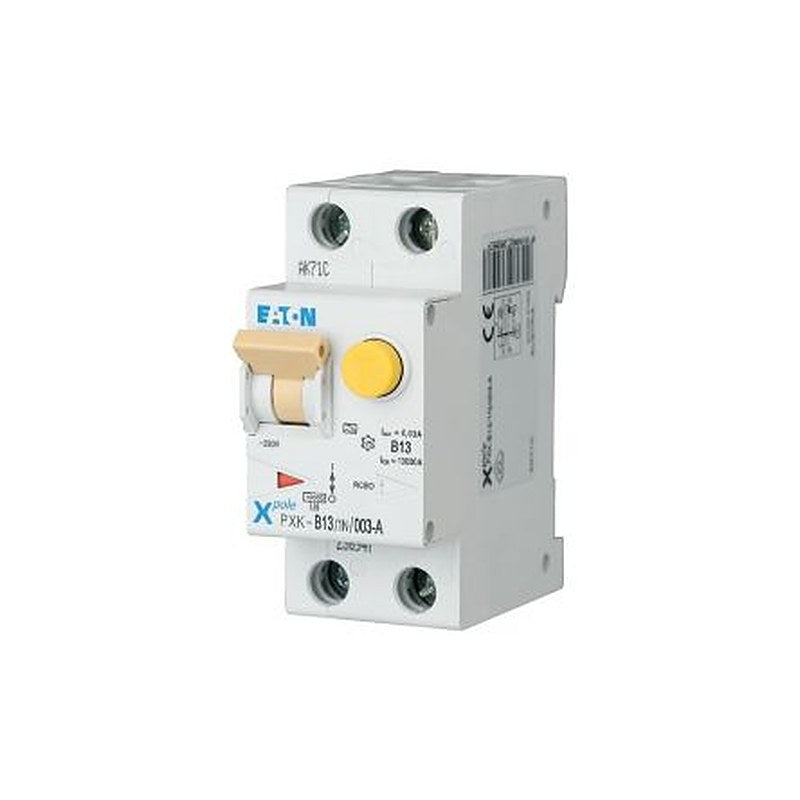 Eaton Residual Current Circuit Breaker with Overload Protection, 13A Current Rating, 1-Pole, 300 mA Trip Sensitivity,