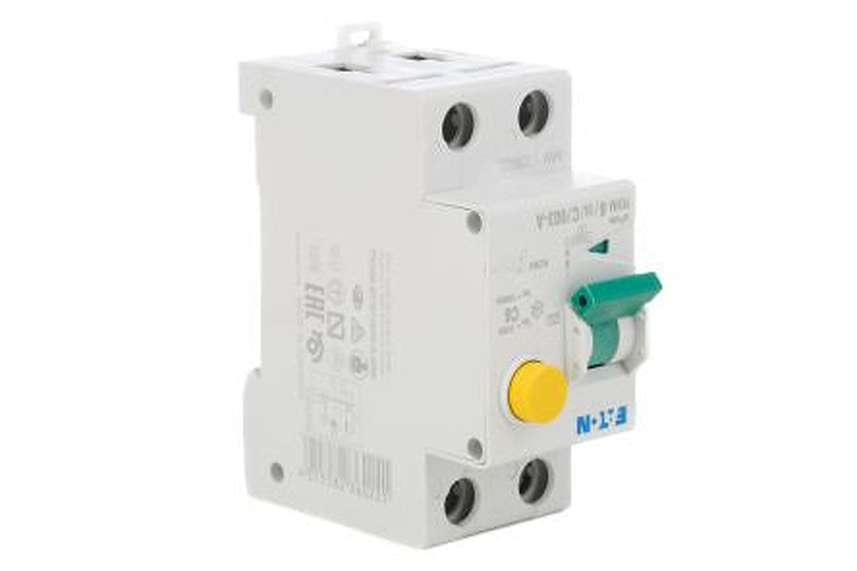 Eaton Residual Current Circuit Breaker with Overload Protection, 16A Current Rating, 1-Pole, 30 mA Trip Sensitivity,