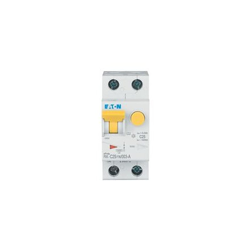 Eaton Residual Current Circuit Breaker with Overload Protection, 25A Current Rating, 1-Pole, 30 mA Trip Sensitivity,