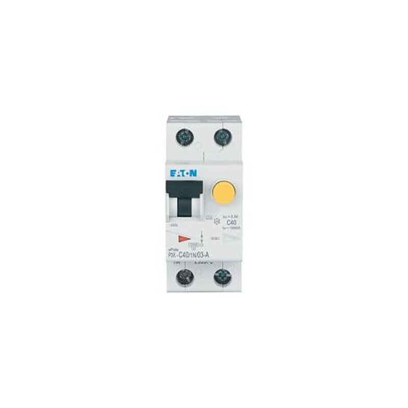 Eaton Residual Current Circuit Breaker with Overload Protection, 40A Current Rating, 1-Pole, 300 mA Trip Sensitivity,